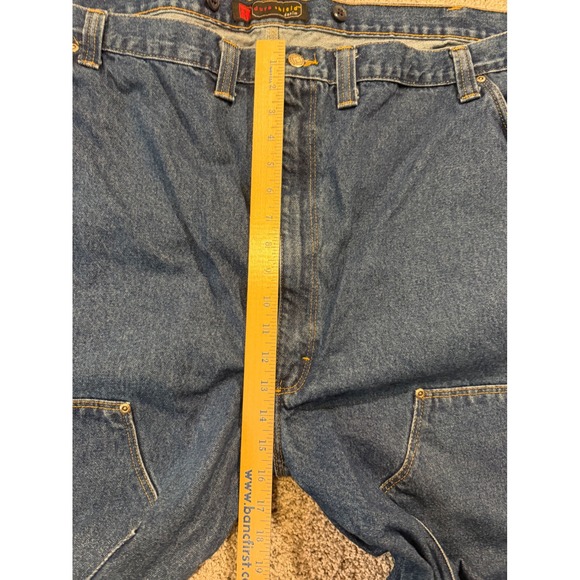 Wranger Riggs Jeans Mens 56X30 Workwear DuraShield Denim Carpenter Double Knee - Picture 7 of 11